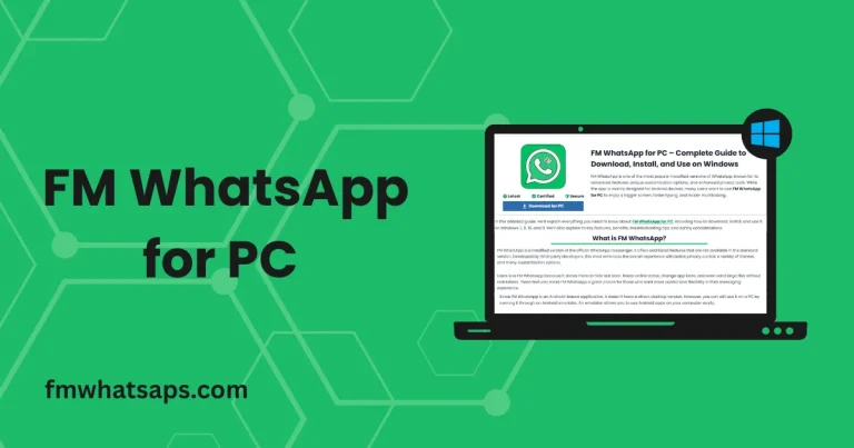 FM WhatsApp for PC
